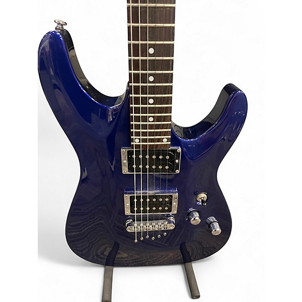 Used Schecter Guitar Research Omen 6 Violet Blue Solid Body Electric Guitar