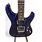 Used Schecter Guitar Research Omen 6 Violet Blue Solid Body Electric Guitar