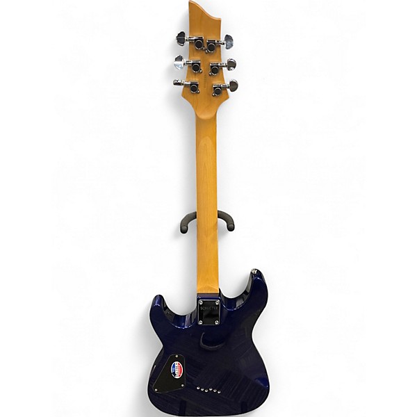 Used Schecter Guitar Research Omen 6 Violet Blue Solid Body Electric Guitar