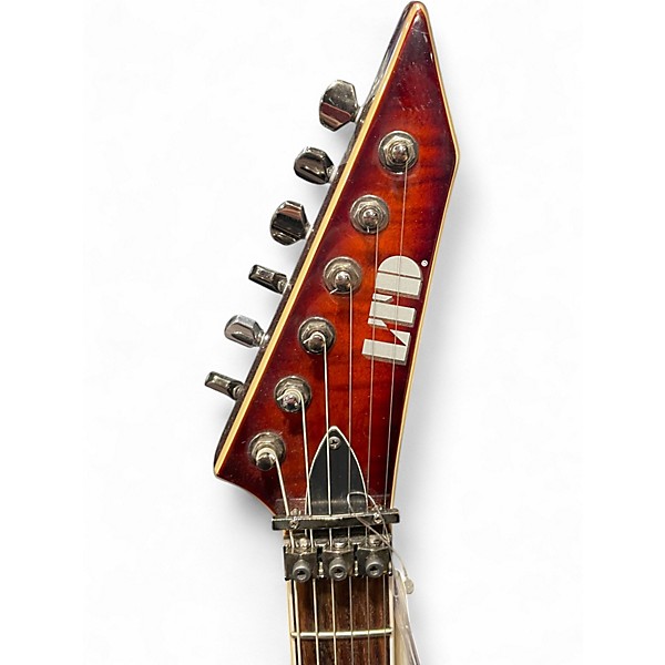 Used ESP LTD MH350FR QUILTED MAPLE Solid Body Electric Guitar