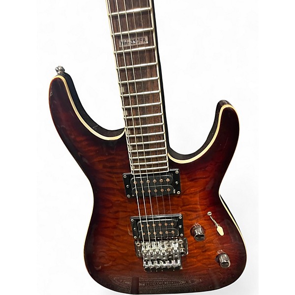 Used ESP LTD MH350FR QUILTED MAPLE Solid Body Electric Guitar