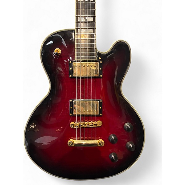 Used D'Angelico New Yorker SD-9 Wine Red Burst Solid Body Electric Guitar