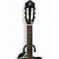 Used Ortega RCE145BK Black Classical Acoustic Electric Guitar