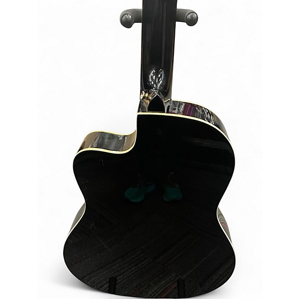 Used Ortega RCE145BK Black Classical Acoustic Electric Guitar