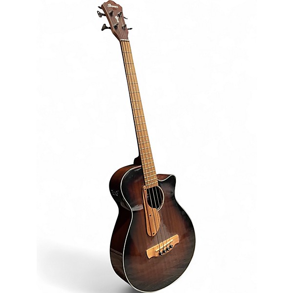 Used Ibanez AEGB24E Mahogany Acoustic Bass Guitar