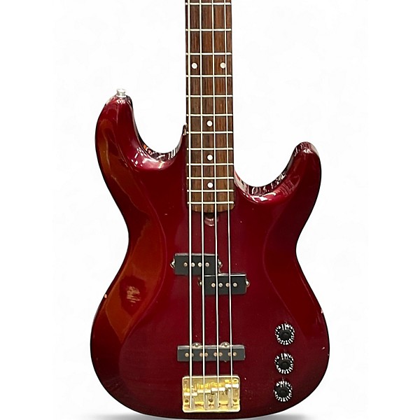 Used Cort PJ Bass Red Electric Bass Guitar