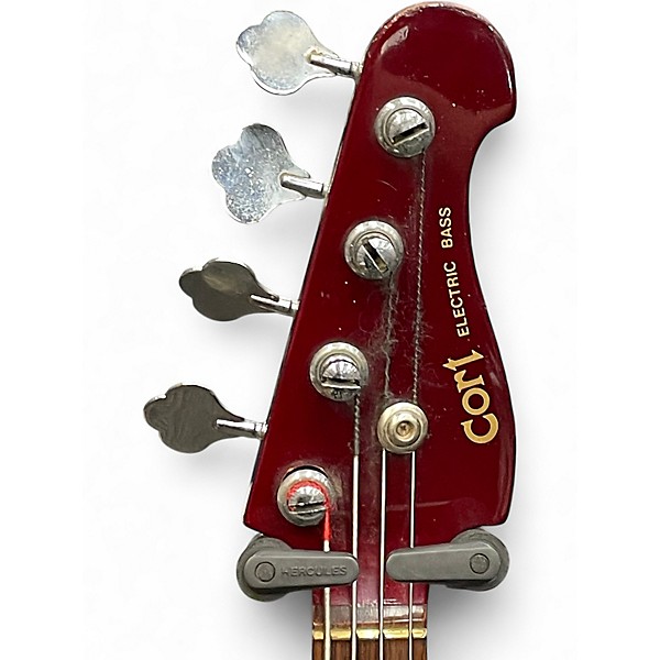 Used Cort PJ Bass Red Electric Bass Guitar