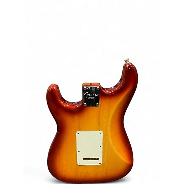 Used Fender American Standard Stratocaster Ash Sienna Sunburst Solid Body Electric Guitar