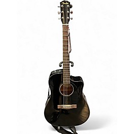 Used Fender CD60SCE Dreadnought Black Acoustic Electric Guitar