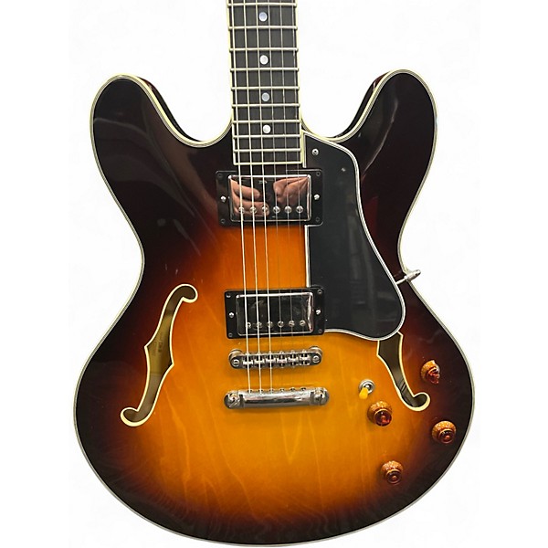 Used Eastman T386 2 Color Sunburst Hollow Body Electric Guitar