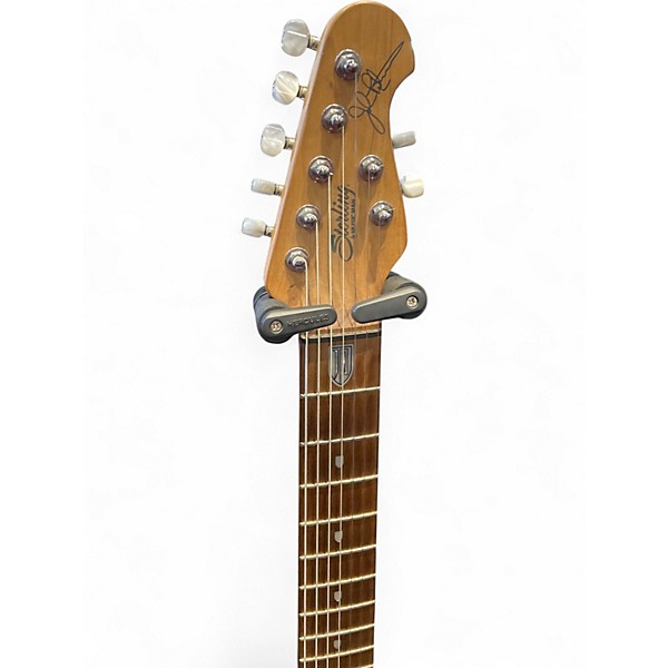 Used Sterling by Music Man John Petrucci JP157 7 String Trans Black Solid Body Electric Guitar