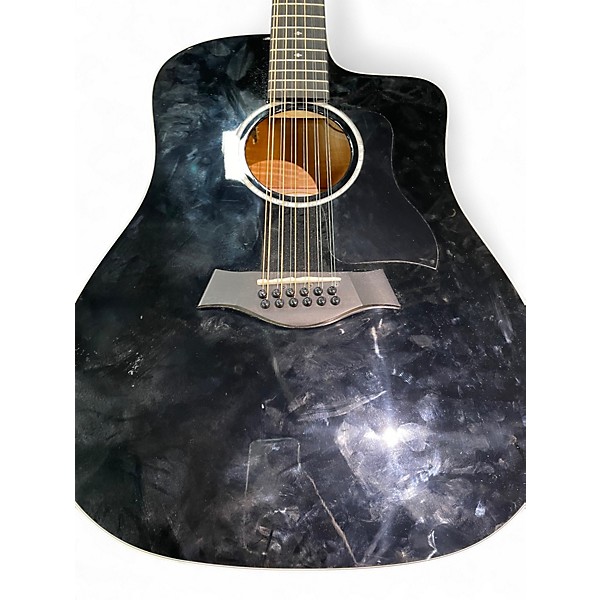 Used Taylor 250ce blk deluxe Black 12 String Acoustic Electric Guitar