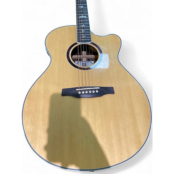 Used Prs Angelus custom se Natural Acoustic Electric Guitar