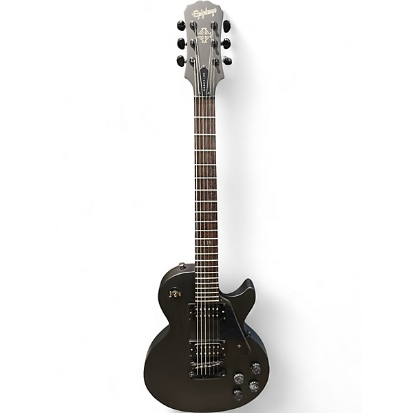 Used Epiphone Gothic Les Paul Studio Black Solid Body Electric Guitar