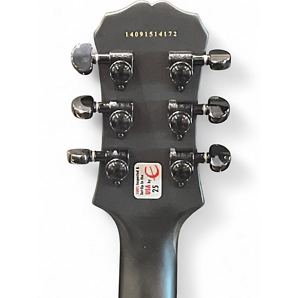 Used Epiphone Gothic Les Paul Studio Black Solid Body Electric Guitar