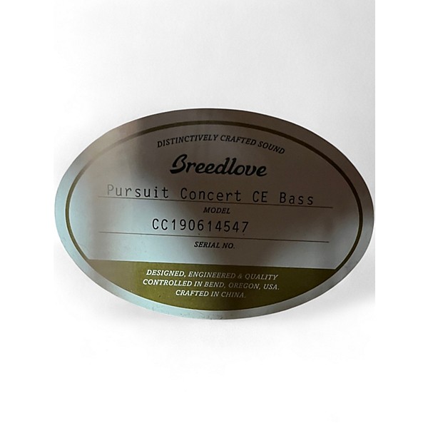 Used Breedlove Pursuit Concert Brown Acoustic Electric Guitar