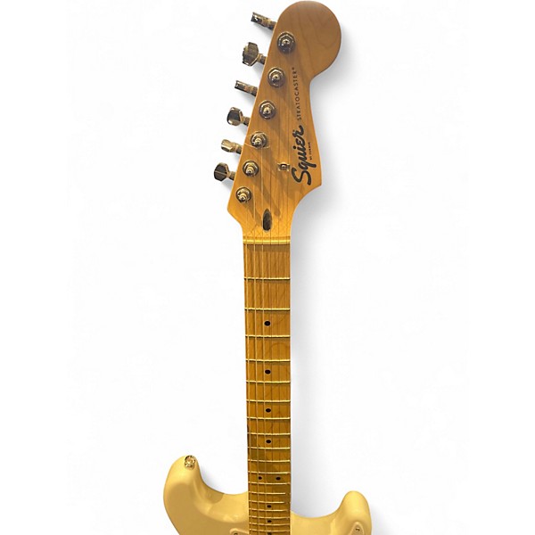 Used Squier SONIC STRAT White Solid Body Electric Guitar