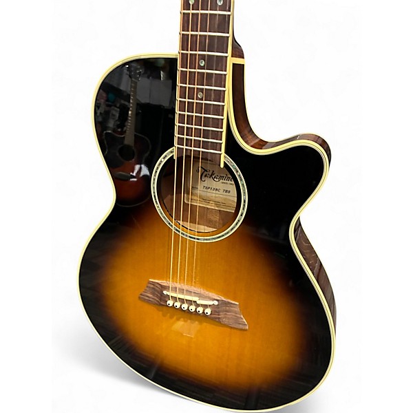 Used Takamine TSP138C Sunburst Acoustic Electric Guitar