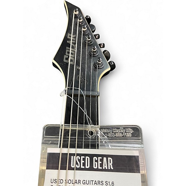 Used Solar Guitars S1.6 C+ Black Solid Body Electric Guitar
