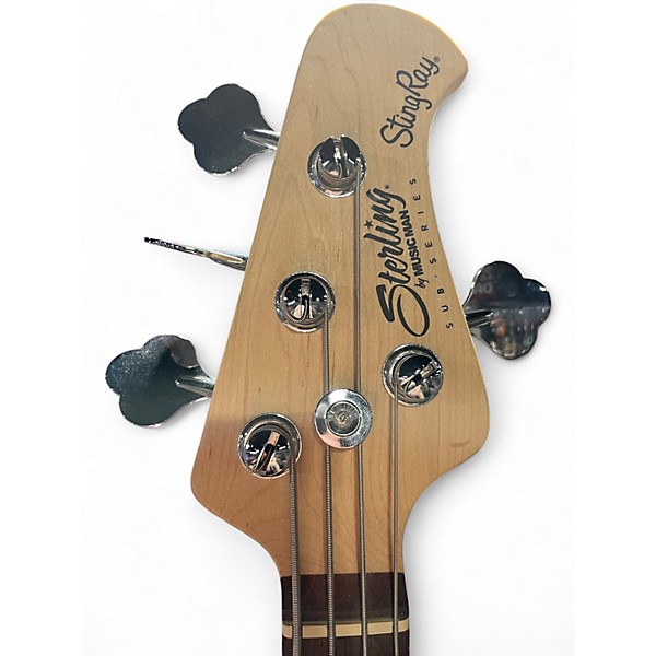 Used Sterling by Music Man Sub 4 Sunburst Electric Bass Guitar