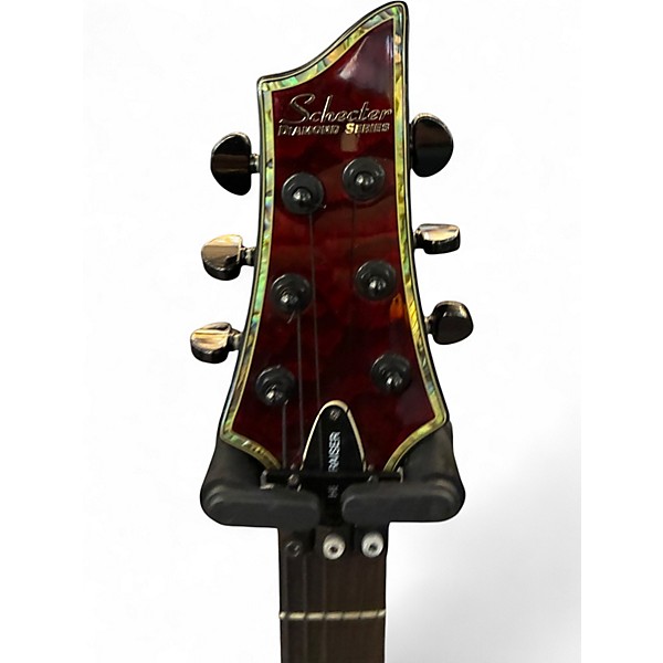 Used Schecter Guitar Research Hellraiser C1 FR Black Cherry Solid Body Electric Guitar