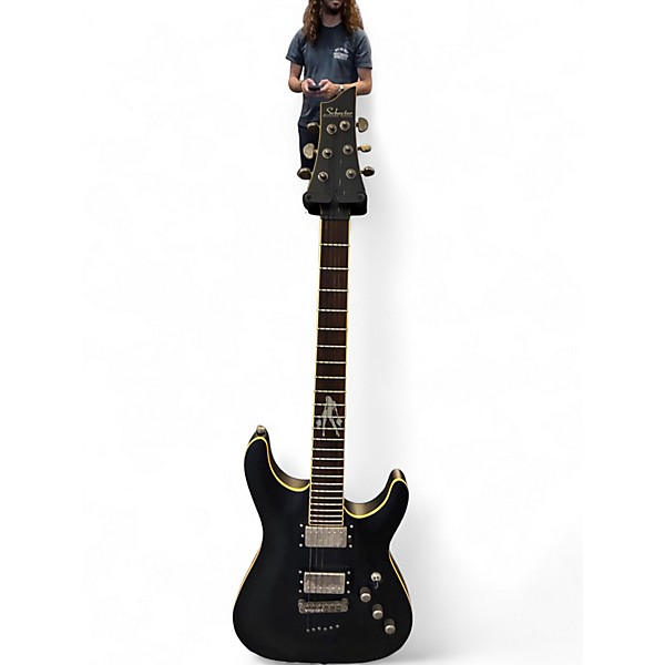 Used Schecter Guitar Research C1 XXX Black Solid Body Electric Guitar