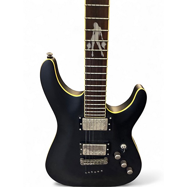 Used Schecter Guitar Research C1 XXX Black Solid Body Electric Guitar