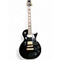 Used Epiphone Les Paul Custom Black and Gold Solid Body Electric Guitar thumbnail