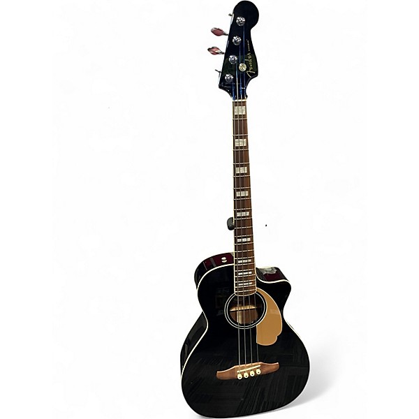 Used Fender Kingman 4-String Black Acoustic Bass Guitar