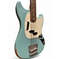 Used Fender Justin Meldal-Johnsen Road Worn Mustang Electric Bass Daphne Blue Electric Bass Guitar