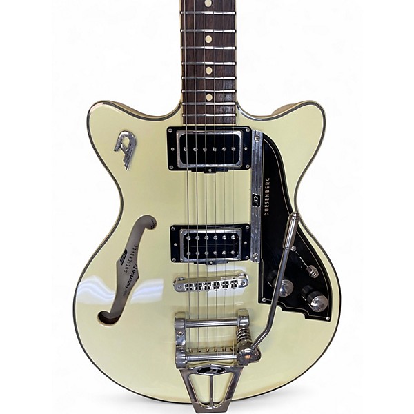 Used Duesenberg FULLERTON TV Vintage White Hollow Body Electric Guitar