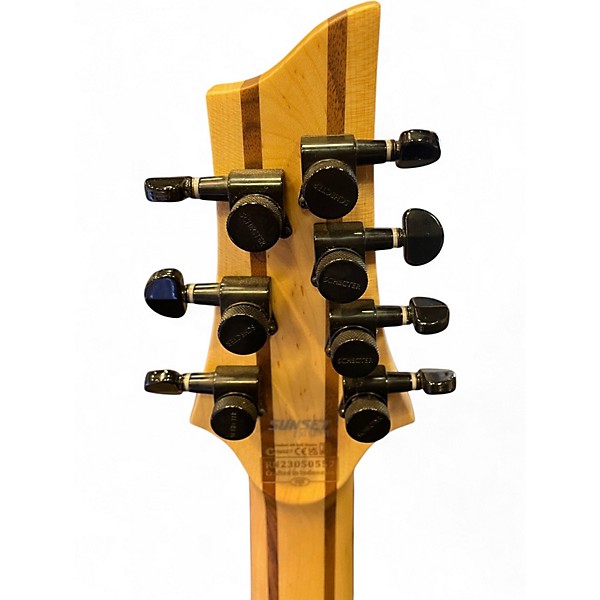 Used Schecter Guitar Research SUNSET EXTREME 7 Gray Ghost Solid Body Electric Guitar