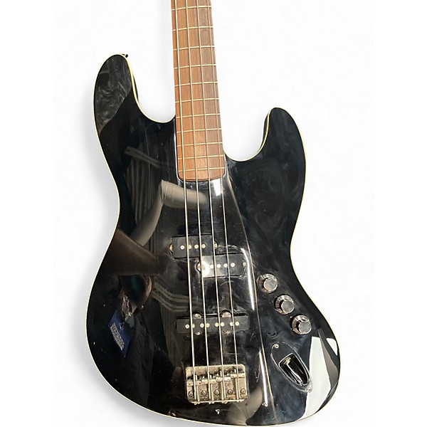 Used Fender Aerodyne Jazz Bass Black Electric Bass Guitar
