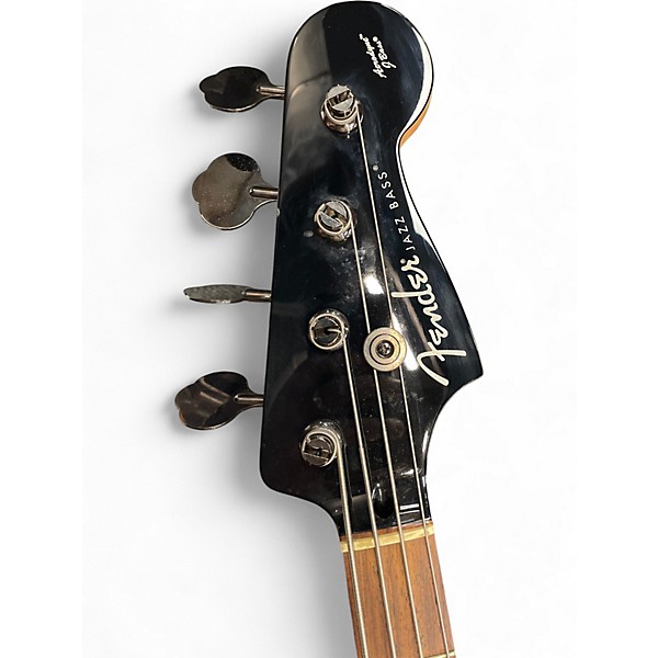 Used Fender Aerodyne Jazz Bass Black Electric Bass Guitar
