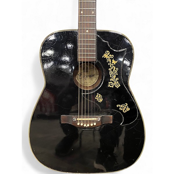 Used Emperador acoustic black Acoustic Guitar