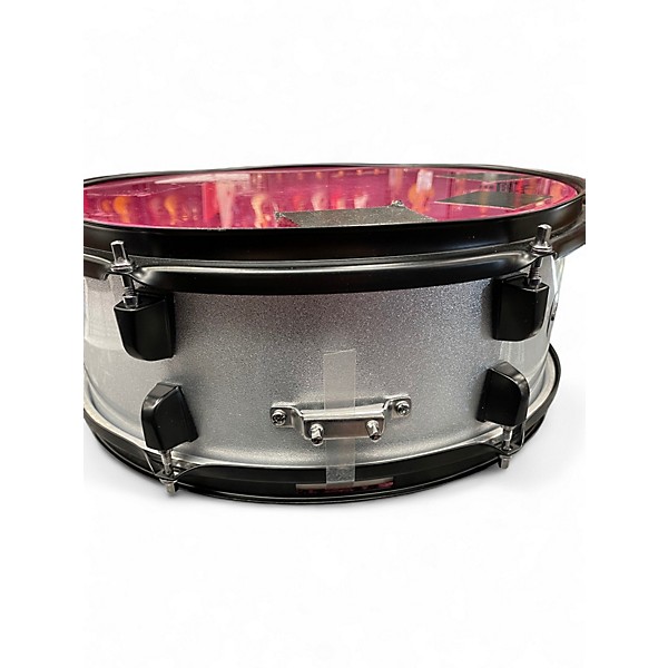 Used Gammon Percussion 14X5.5 Snare Drum Black and Silver Drum
