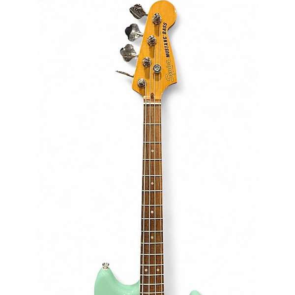 Used Squier Classic Vibe 60s Mustang Bass Surf Green Electric Bass Guitar
