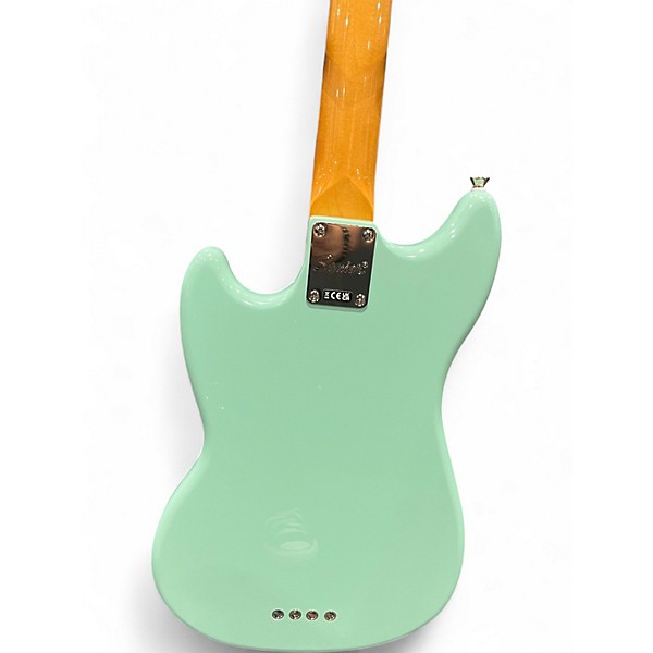 Used Squier Classic Vibe 60s Mustang Bass Surf Green Electric Bass Guitar