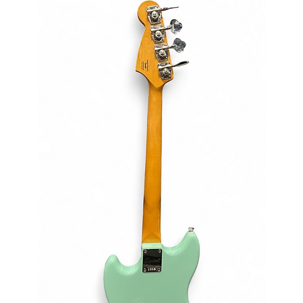 Used Squier Classic Vibe 60s Mustang Bass Surf Green Electric Bass Guitar