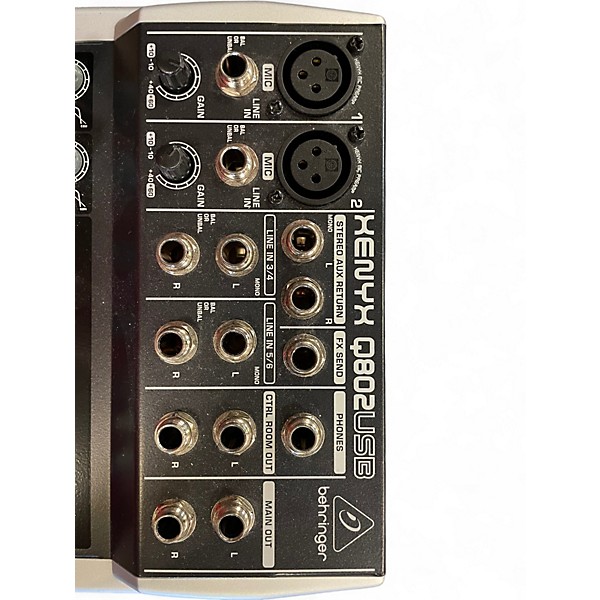 Used Behringer Xenyx Q802USB Unpowered Mixer