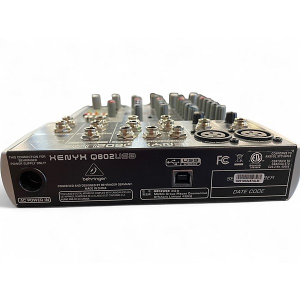 Used Behringer Xenyx Q802USB Unpowered Mixer
