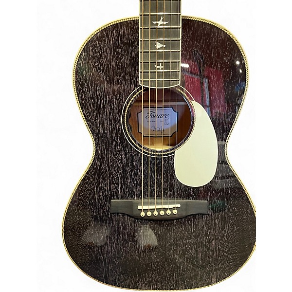 Used PRS P20 Black with Silver Pinstripes Acoustic Electric Guitar