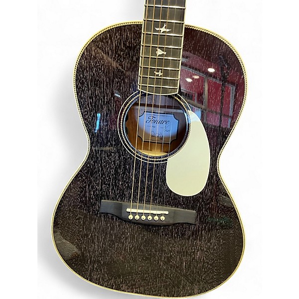 Used PRS P20 Black with Silver Pinstripes Acoustic Electric Guitar