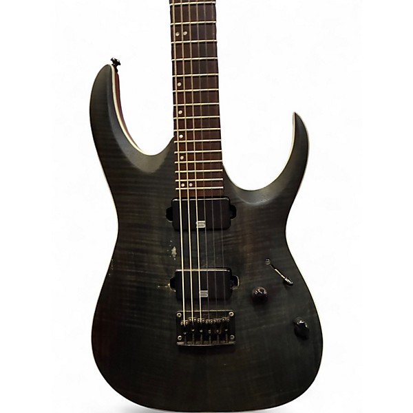 Used Ibanez RGA42FM TRANS BLACK Solid Body Electric Guitar