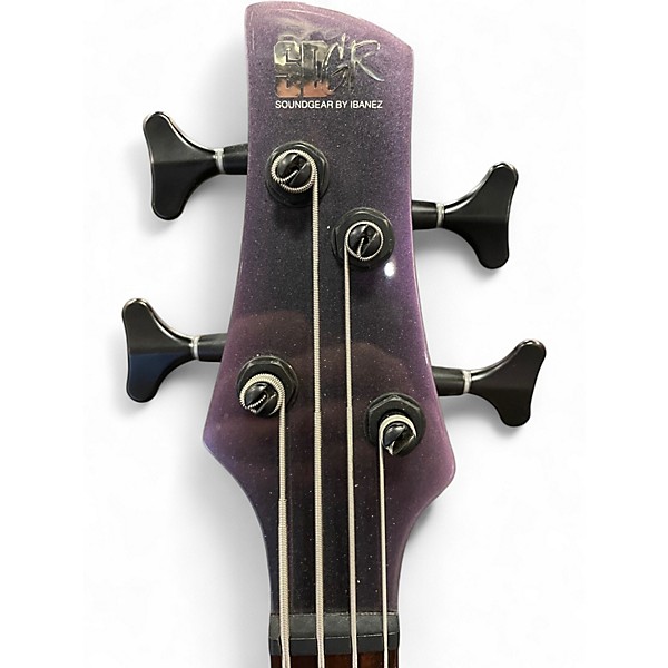 Used Ibanez SR500 translucent purple Electric Bass Guitar