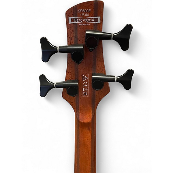 Used Ibanez SR500 translucent purple Electric Bass Guitar