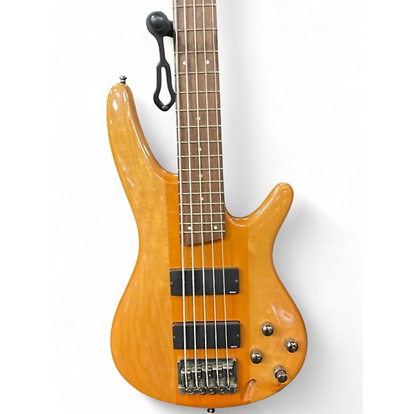 Used Ibanez SR405 5 String Natural Electric Bass Guitar