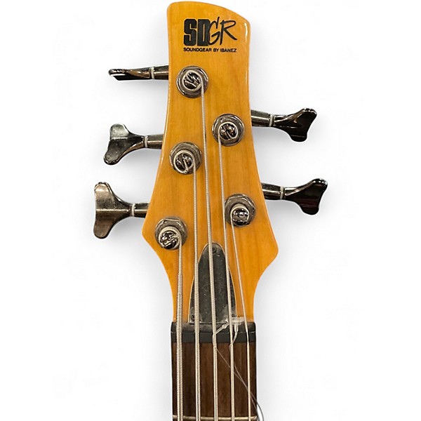 Used Ibanez SR405 5 String Natural Electric Bass Guitar