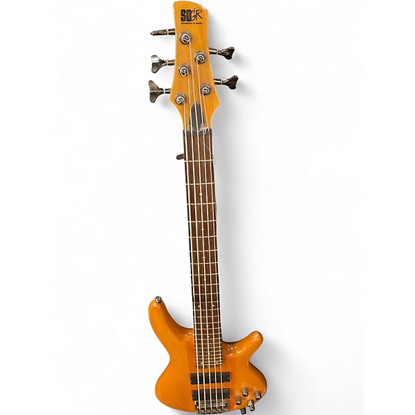 Used Ibanez SR405 5 String Natural Electric Bass Guitar