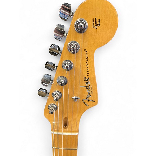 Used Fender American Standard Stratocaster Black Solid Body Electric Guitar